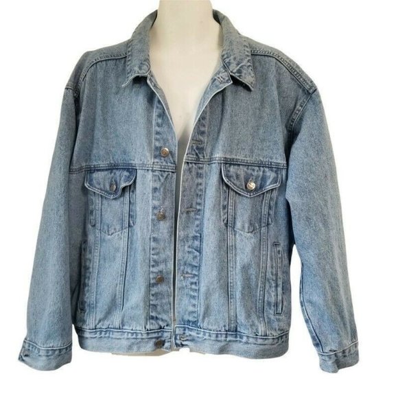 Pepsi Other - Pepsi Cola Jean Jacket Trucker Vintage 90s Light Wash Denim Blank